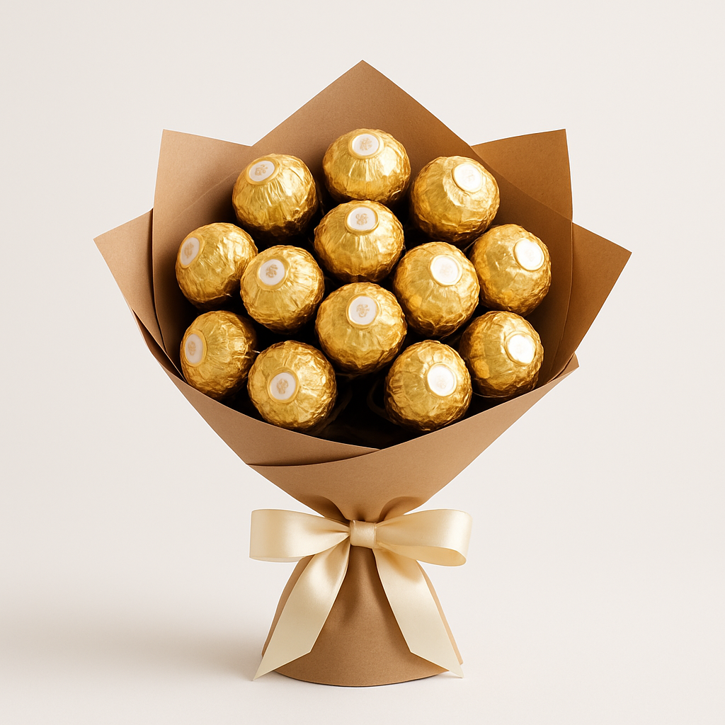 16pc Ferrero Rocher Chocolate Bouquet