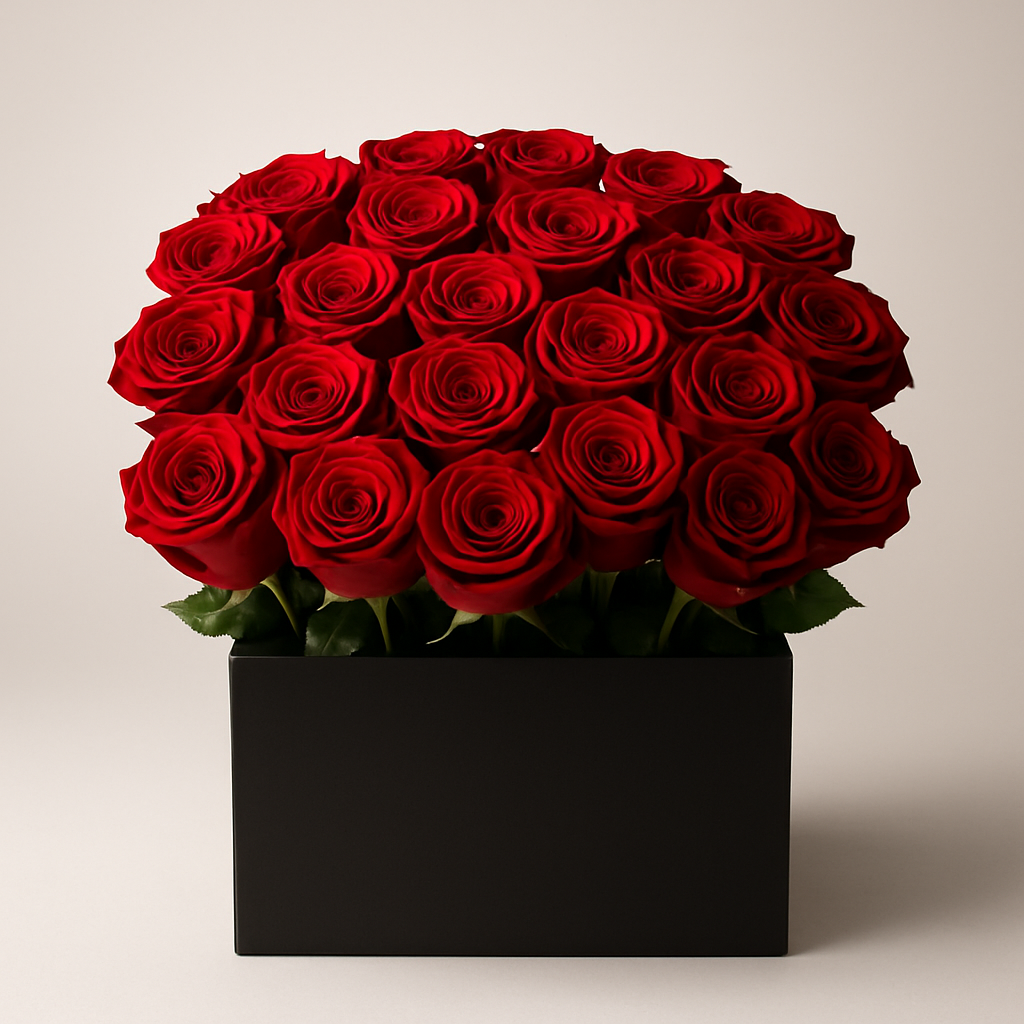 24 Red Roses Premium Box