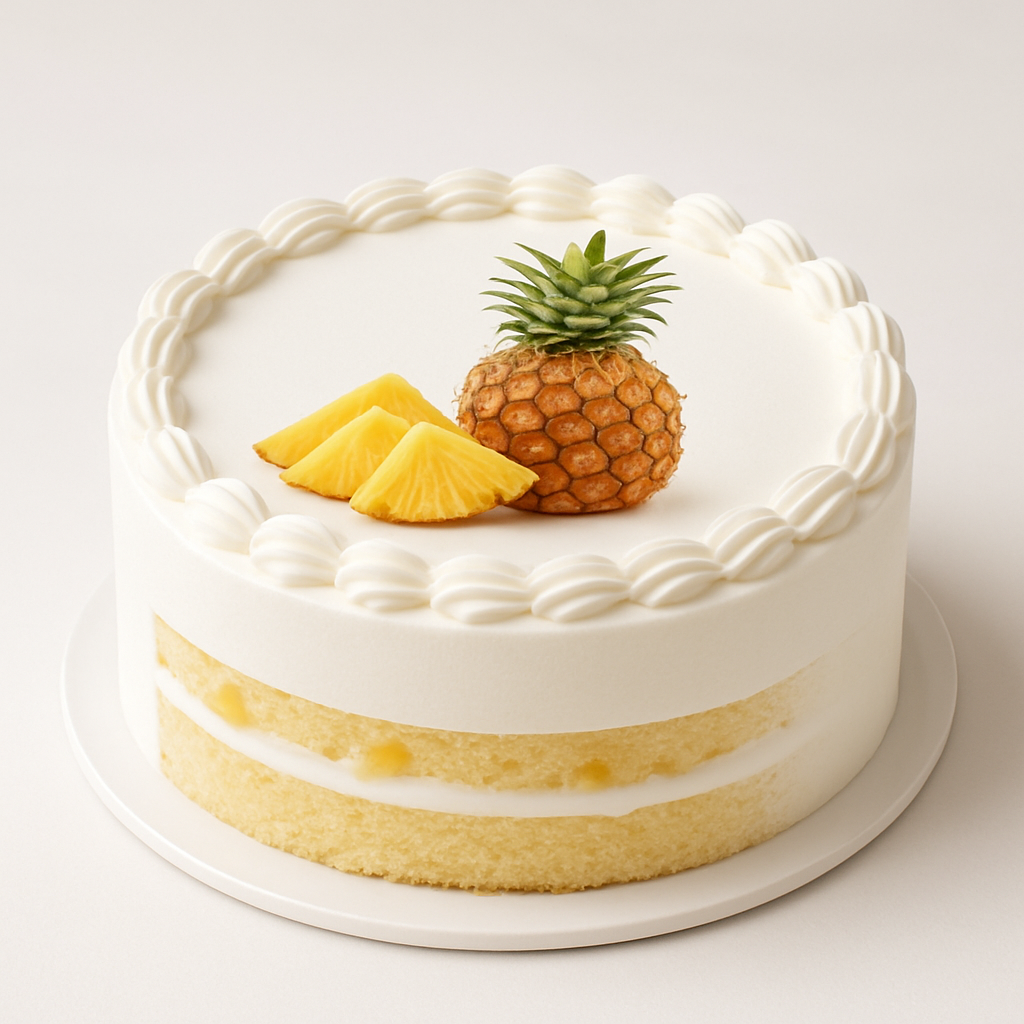 Photo Printed Pineapple Cake