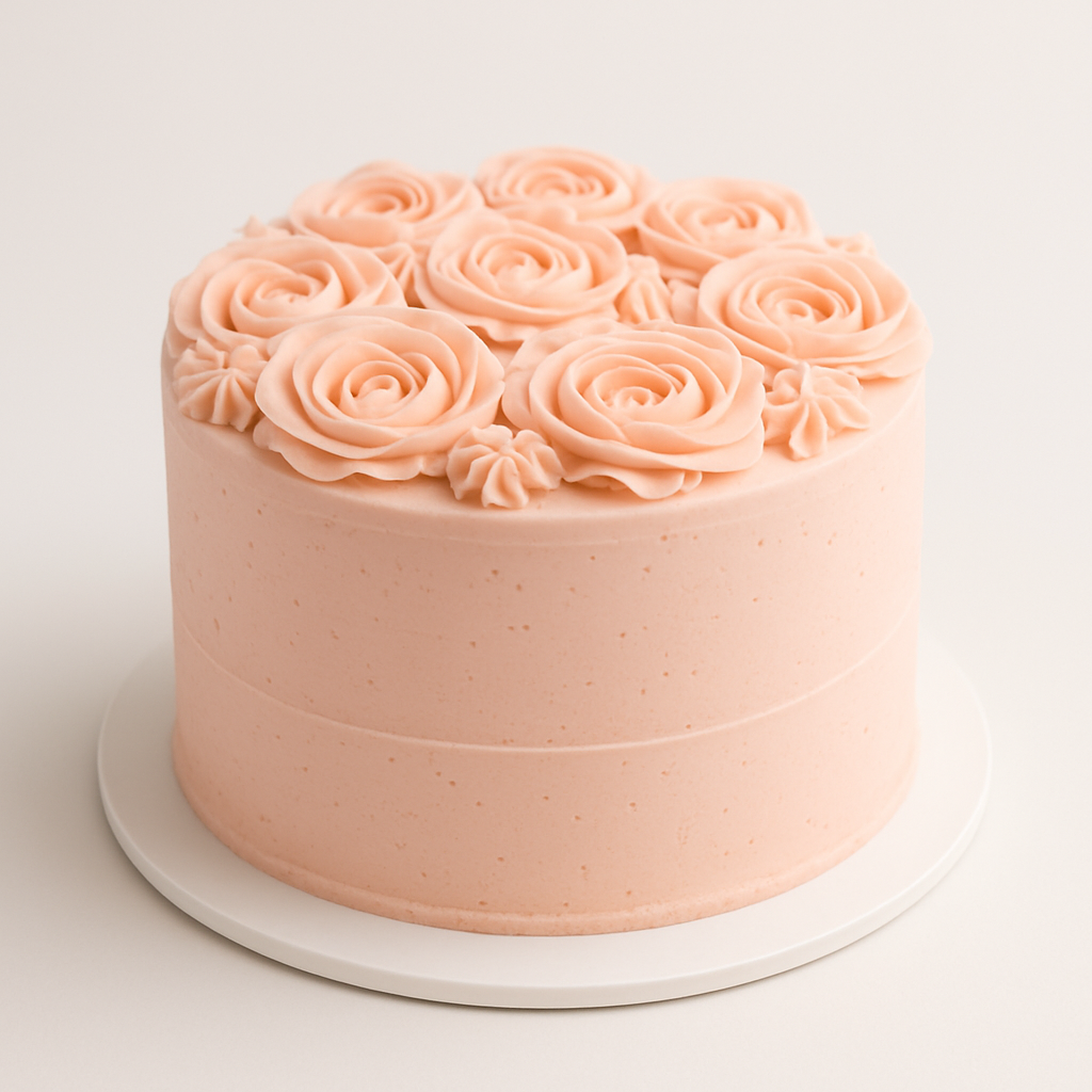 Pleasant Pink Rose Cake
