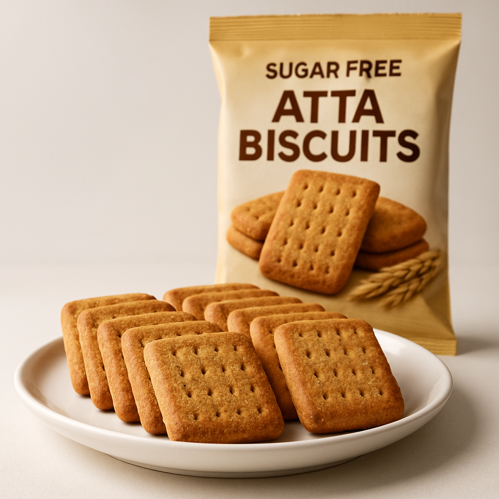 Sugar Free Atta Biscuits