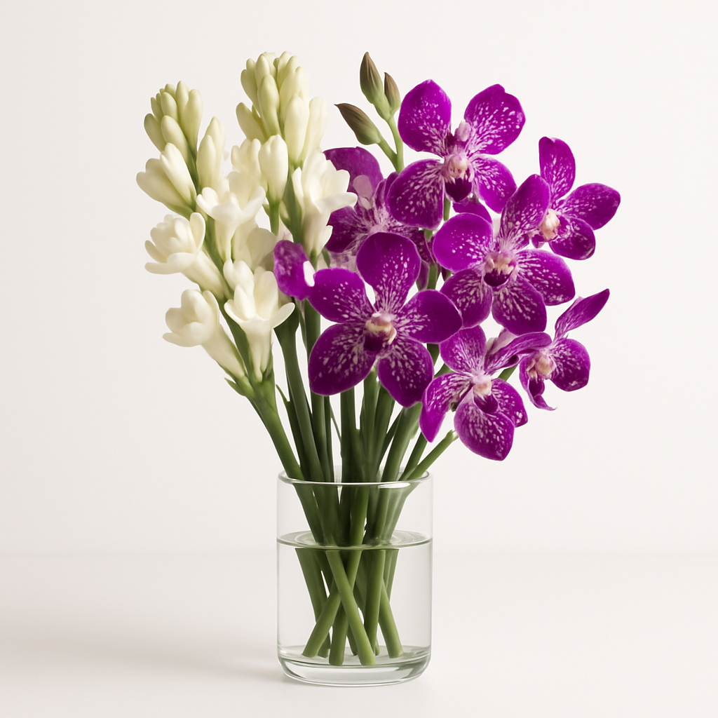 Tube Rose & Orchid Mixed