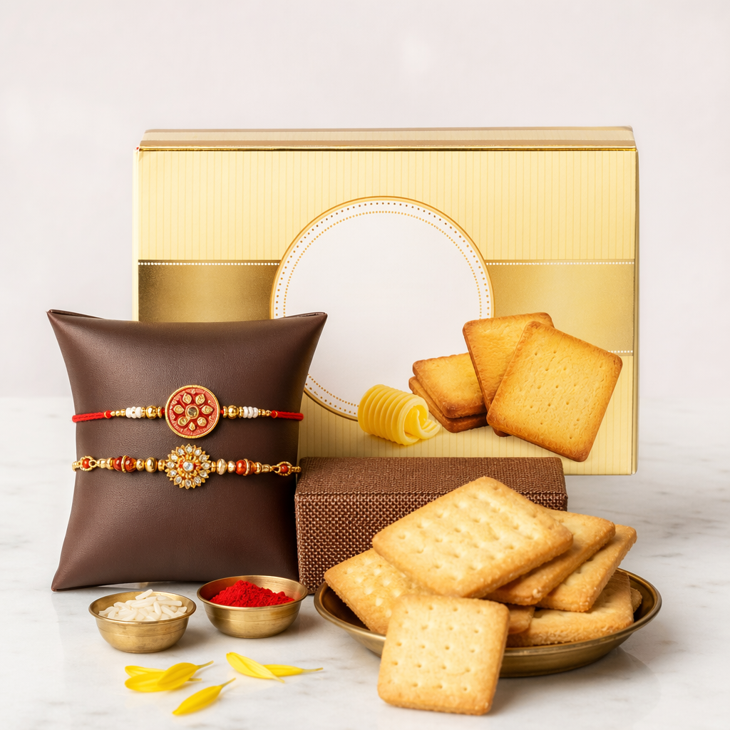 Butter Biscuit & Rakhi Combo