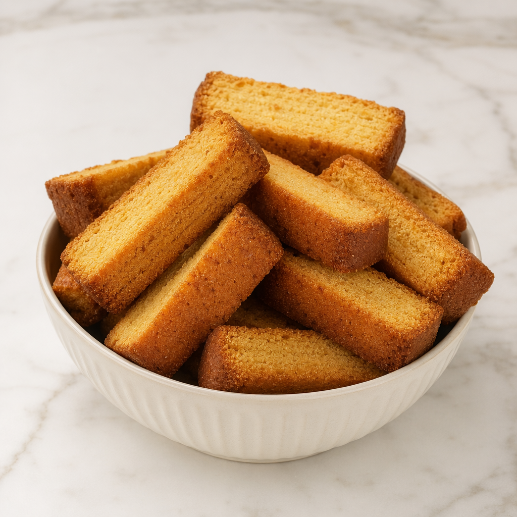 EGGLESS CAKE RUSKS