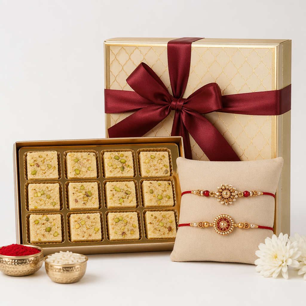 Milk Cake & Rakhi Combo